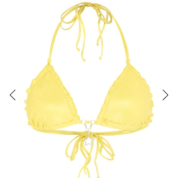 Yellow Ruffled Bikini Set - Picture 6 of 14